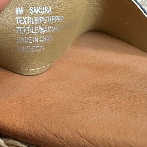 Tommy Bahama Sakura Sandal Heels Wedges Navy Blue Espadrilles 9 - Picture 9 of 11